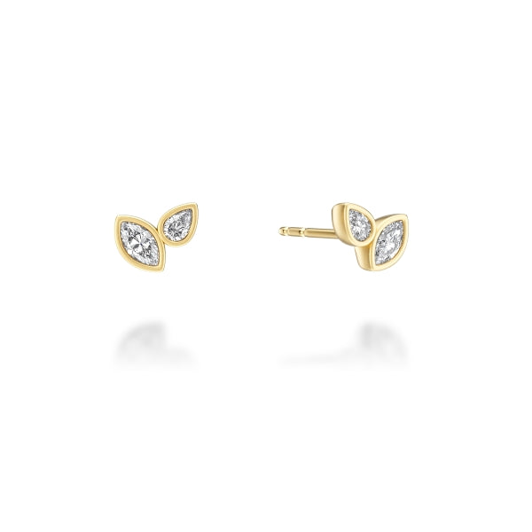 Noam Carver Fine Jewelry 14K Yellow Gold Diamond Stud Earrings