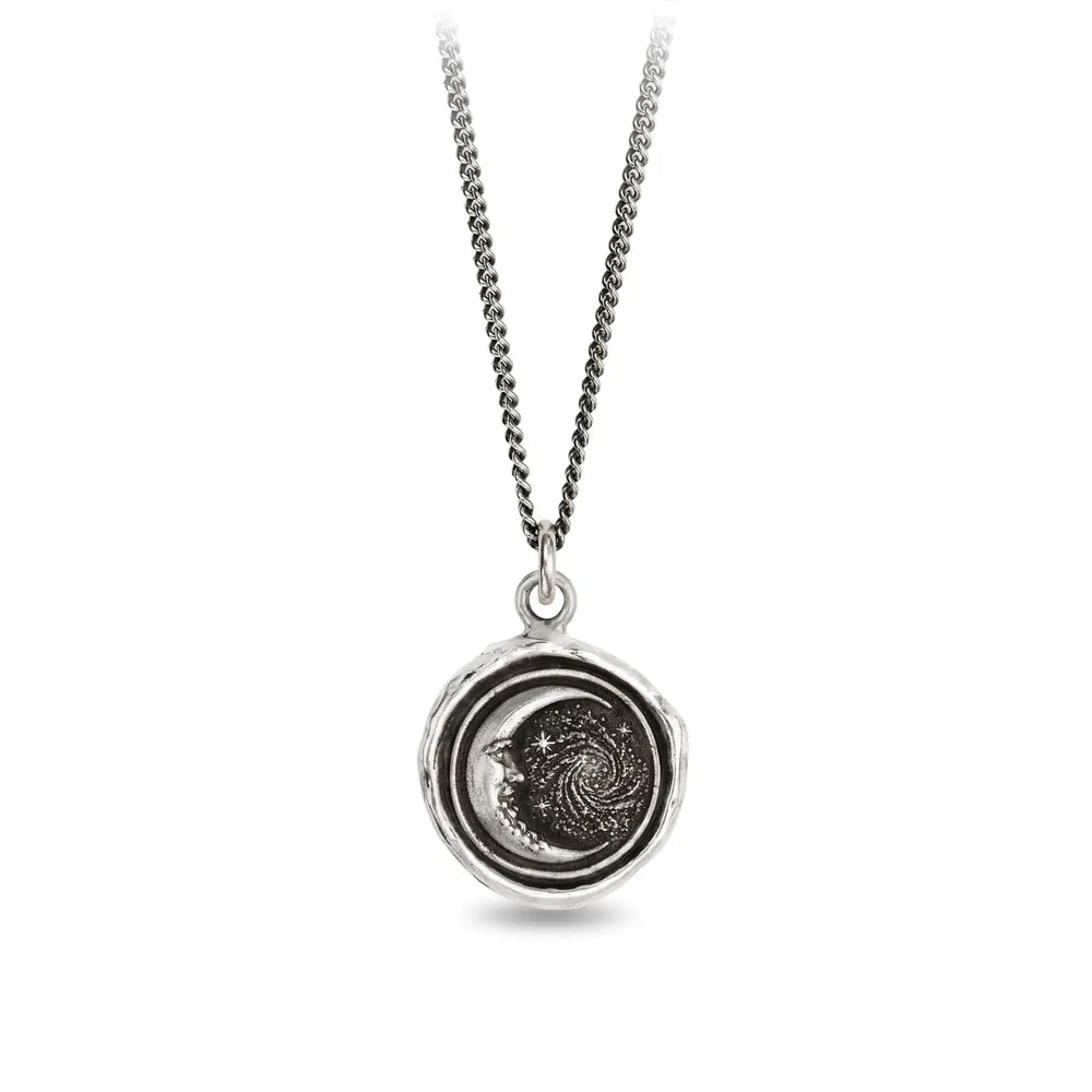 Pyrrha Sterling Silver "Trust The Universe" Talisman Pendant Necklace