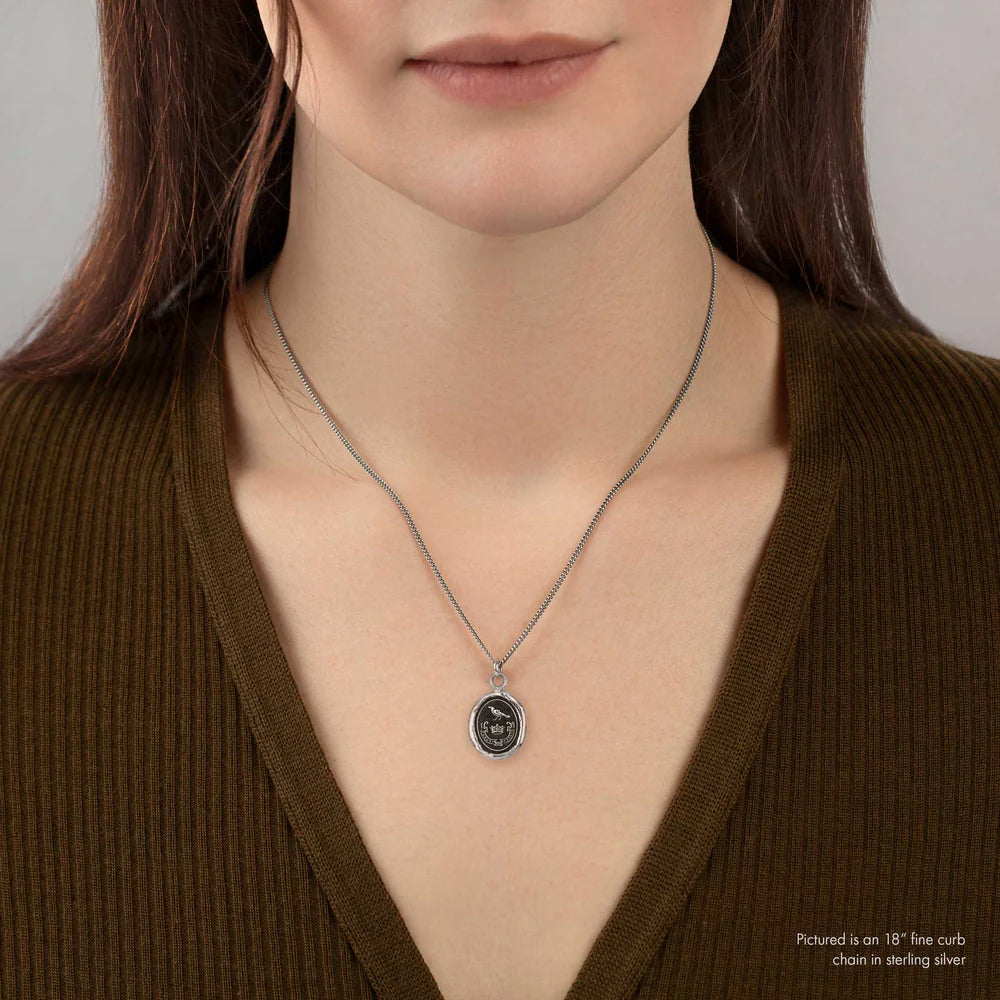 Pyrrha Sterling Silver "Unbreakable" Talisman Pendant Necklace