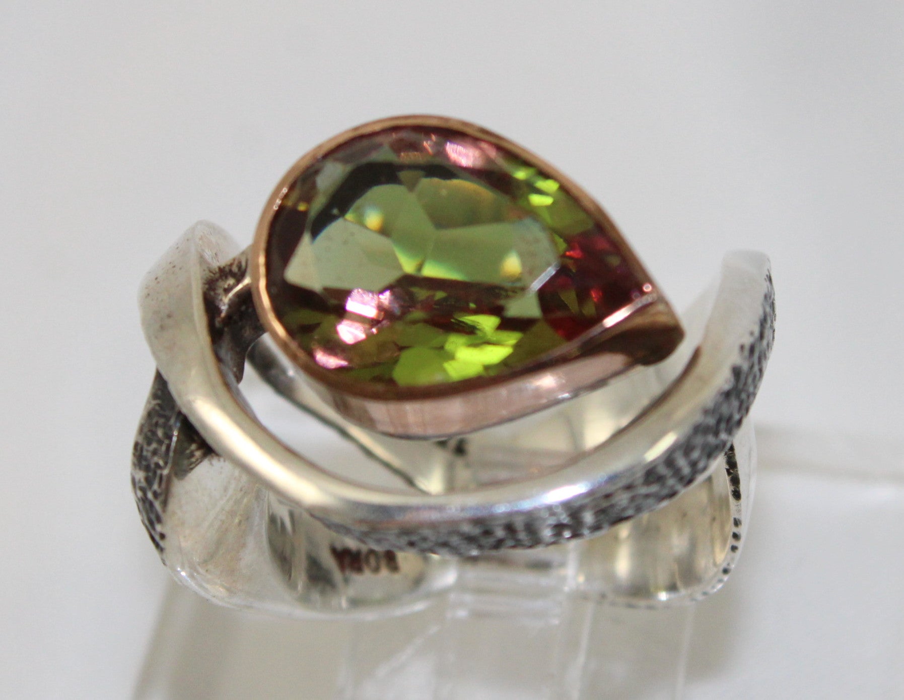 Bora Jewelry of Brooklyn Sterling Silver Pear Shaped Color Changing Zultanite Ring